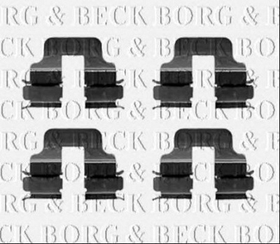 BORG & BECK bbk1234 -  Комплектующие, колодки дискового тормоза